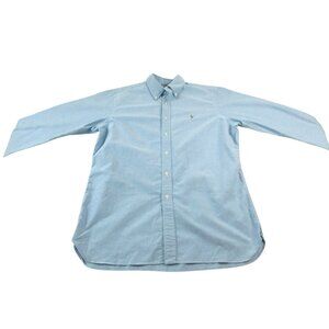 Ralph Lauren Shirt Mens Large Blue Classic Fit Long Sleeve Collared Button Down